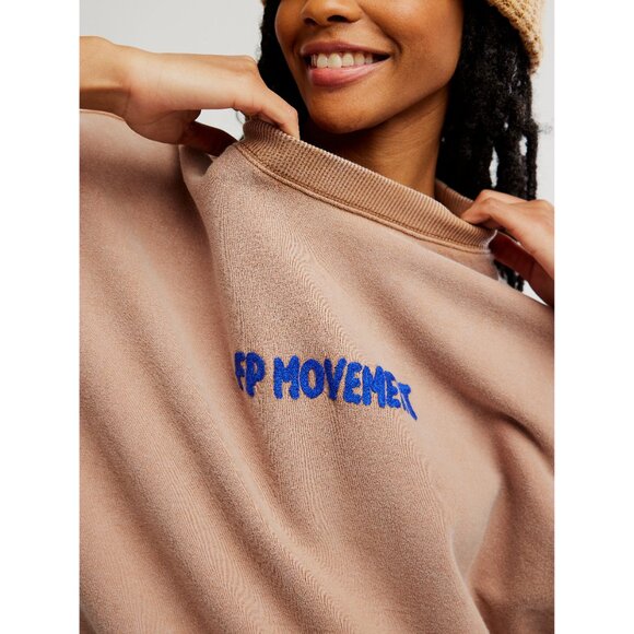 🆕 FP MOVEMENT All Star Embroidered Pullover / Twig Combo - Picture 5 of 7